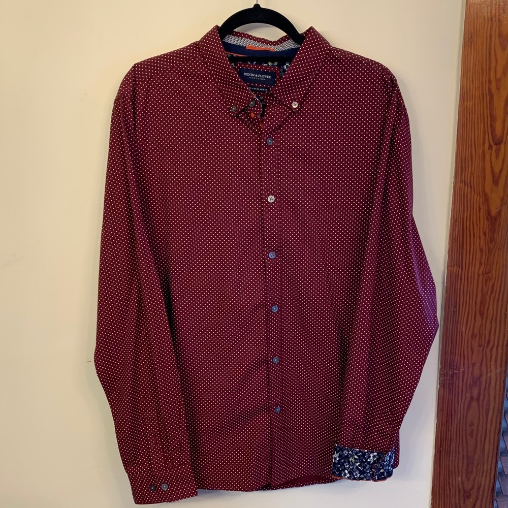 Denim & Flower button down